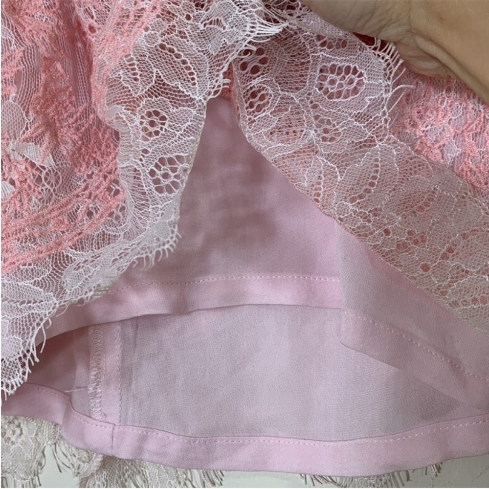 X by NBD Ina Lace Mini Dress in Primrose Pink. Large. NWT. - Picture 5 of 11